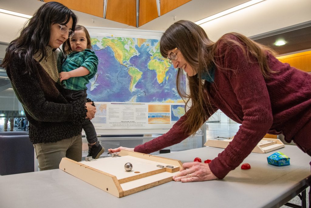 Demonstration of plate tectonics at Saturday Morning Science