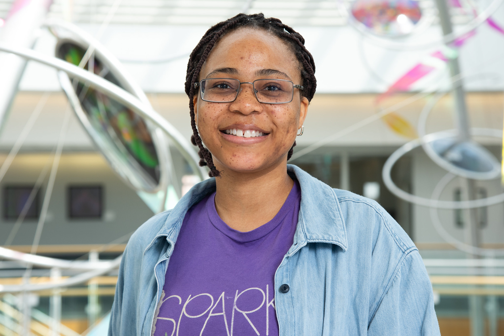 Irene Ikiriko, PhD candidate in plant science in the Erin Sparks lab at Bond LSC